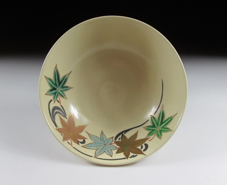 Shinonome Gama Kyo-ware Kaede Maple Hira Chawan Koedo