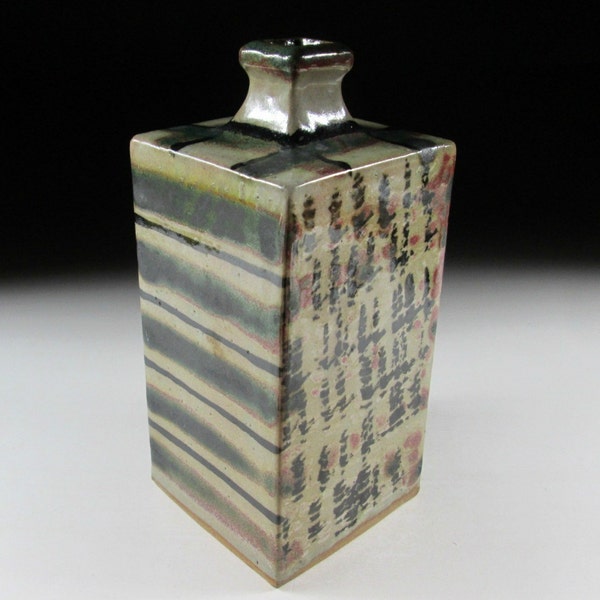 RESERVED - Mashiko-ware Bottle Vase, Koedo