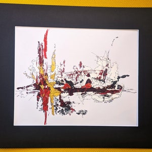 Tableau acrylique 8 pouces par 10 pouces sur carton de Gilles Lajeunesse # 05