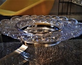 Lalique France model Auriac Jardiniere crystal cut, by Lalique France Circa 1940 6 pounds 9 ounces