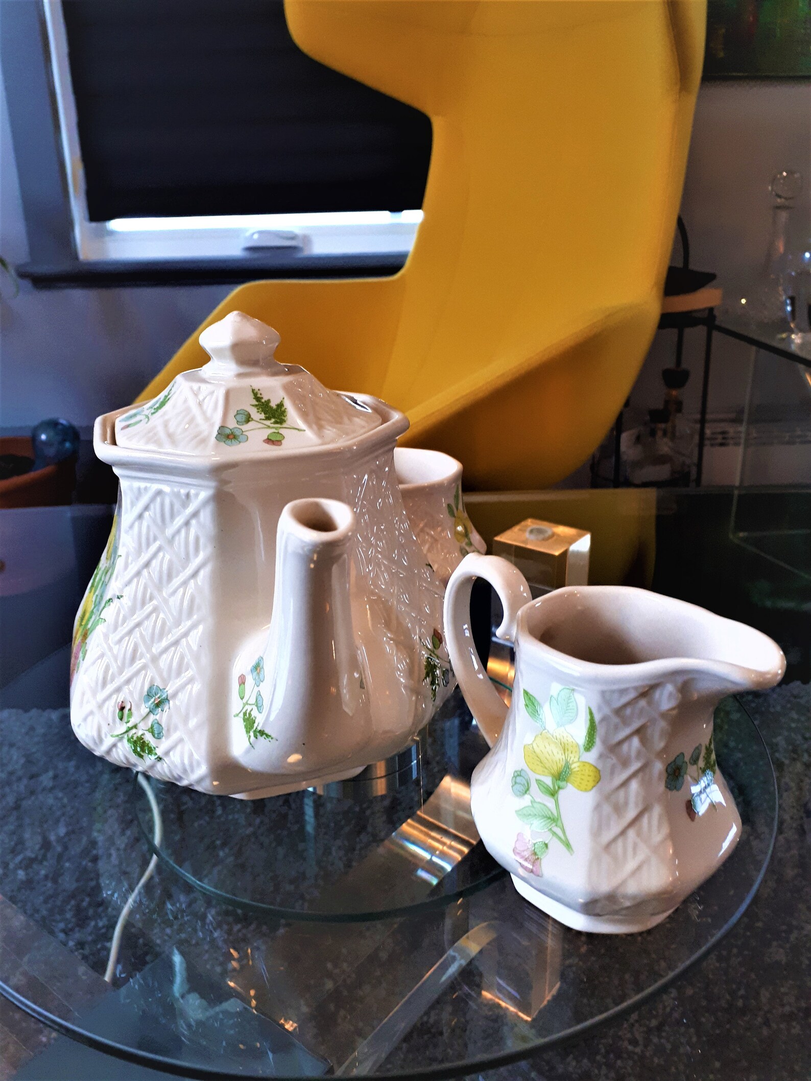 Sadler Tea Set Vintage Made in England Teapot Creamer Etsy