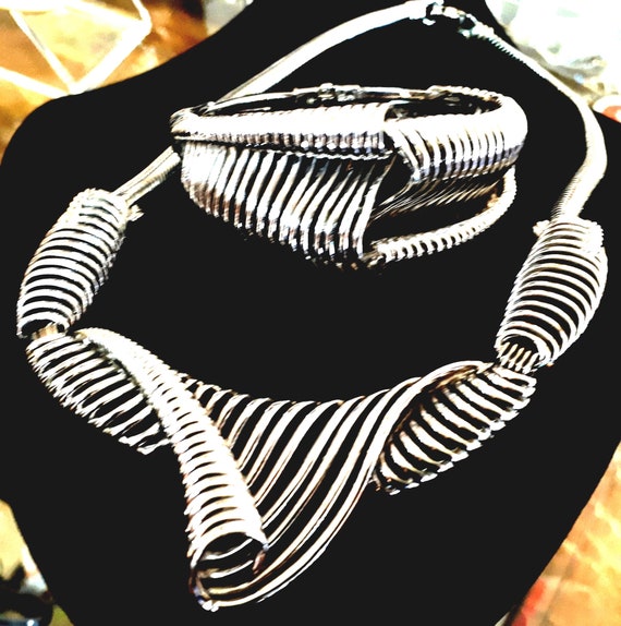 Marcel Boucher set necklace and bracelet signed an