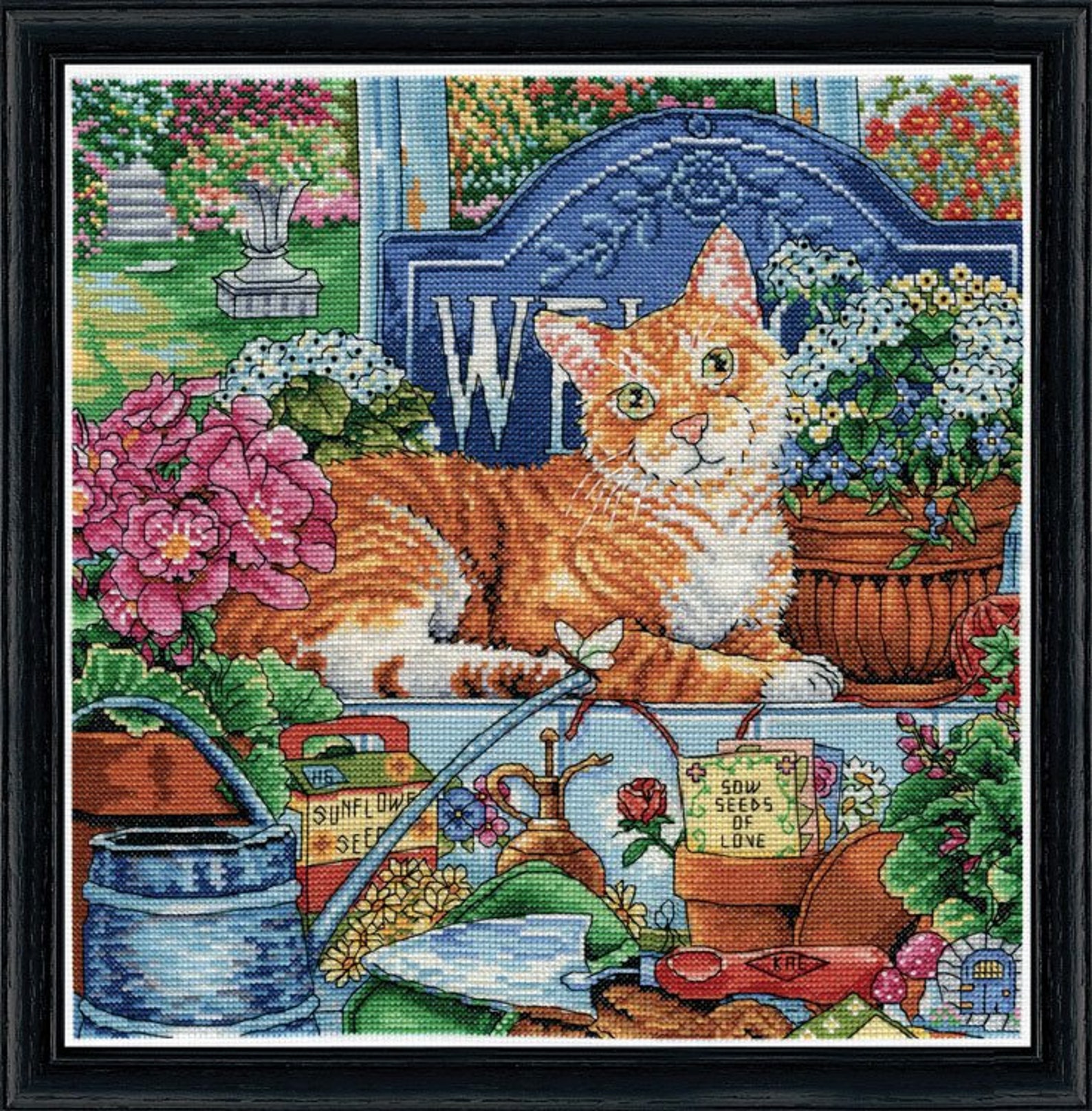 Design Works COUNTED Cross Stitch Kit 3399 Cat Etsy