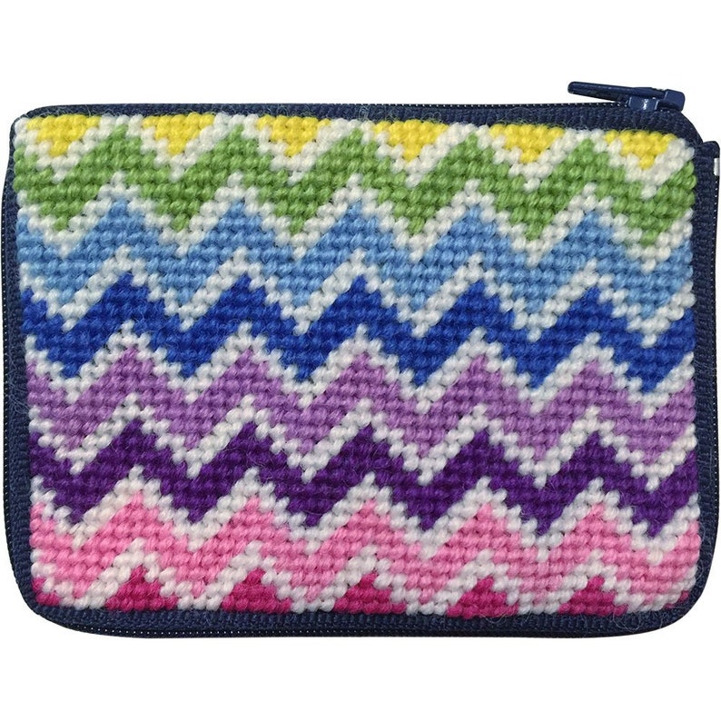 Stitch & Zip Needlepoint Coin Purse By BlueRidgeNeedleart On Etsy