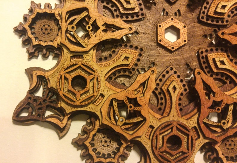 Download Mandala Multilayer Laser Cut Wood Sculpture Sacred ...