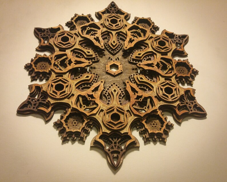 Download Mandala Multilayer Laser Cut Wood Sculpture Sacred ...