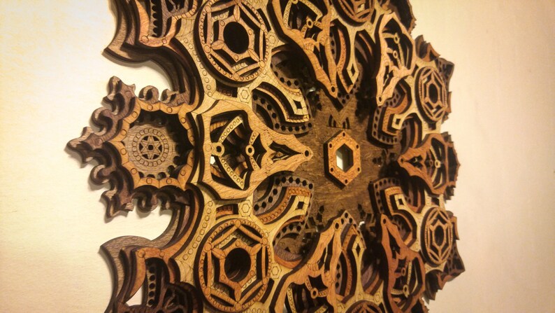 Download Mandala Multilayer Laser Cut Wood Sculpture Sacred ...