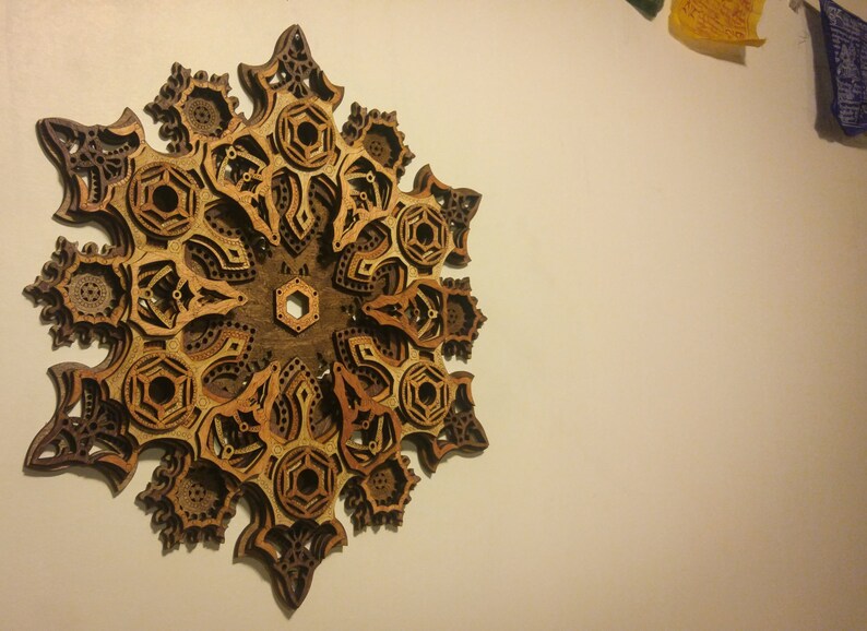 Download Mandala Multilayer Laser Cut Wood Sculpture Sacred ...