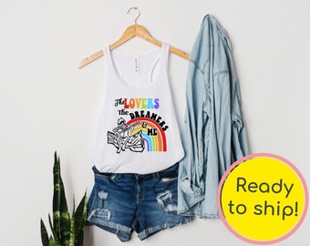 LISTO PARA ENVIAR - The Lovers The Dreamers And Me Tank Top - Disney Tank - Kermit The Frog Shirt - Rainbow Connection - Disney Vacation - Pride