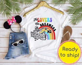 LISTO PARA ENVIAR - The Lovers The Dreamers And Me Shirt - Disney Shirt - Kermit The Frog Shirt - Rainbow Connection - Disney Vacation - Pride