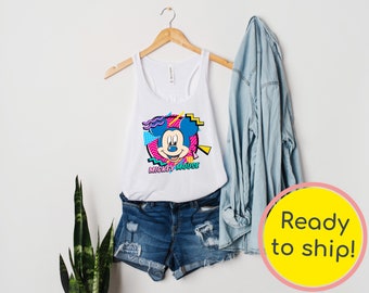 LISTO PARA ENVIAR - Retro Mickey y Minnie Tank Top - Camisas de Disney de los 90 - Disneyland Tank - Disney World Tank - Regalo de Disney - Disney Vacation