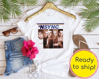 LISTO PARA ENVIAR - Camisa NSync - N*Sync Hoodie Crop Tank Top - Camisa de los 90 - Camisa de los 80 - Camisa de la banda de chicos - Regalo divertido - Camisa de la banda de Backstreet