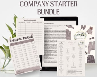 Gotowy biznes Załóż własny biznes odsprzedawcy/sprzedawcy komisowego, Umowa, Lista marek, Śledzenie sprzedaży, Śledzenie zapasów, Ulotka, Gotowość do zysku