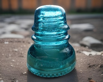 Hemingway Number 40 Aqua Blue/Green Glass Insulator From 1910s. Rare Find