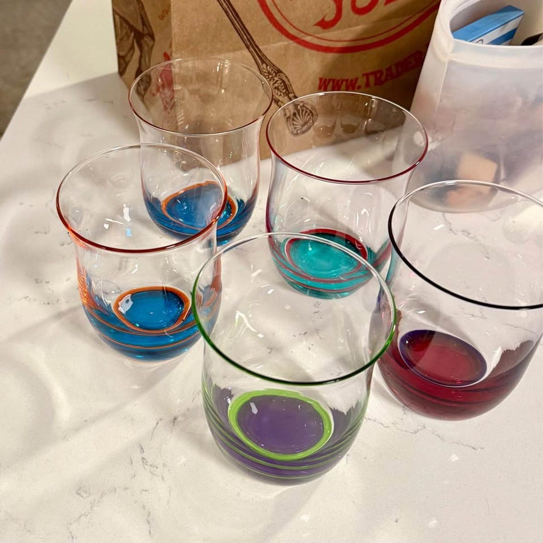 DANSK Spectra Assorted Glass Set of 5 - Etsy