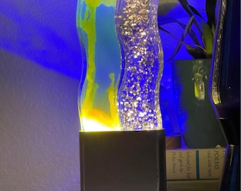 Rare Vintage Wavy LIPAN Dual Lava Lamp