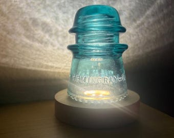 Bona Fide Piece of Utility History | Handmade Insulator Lamp