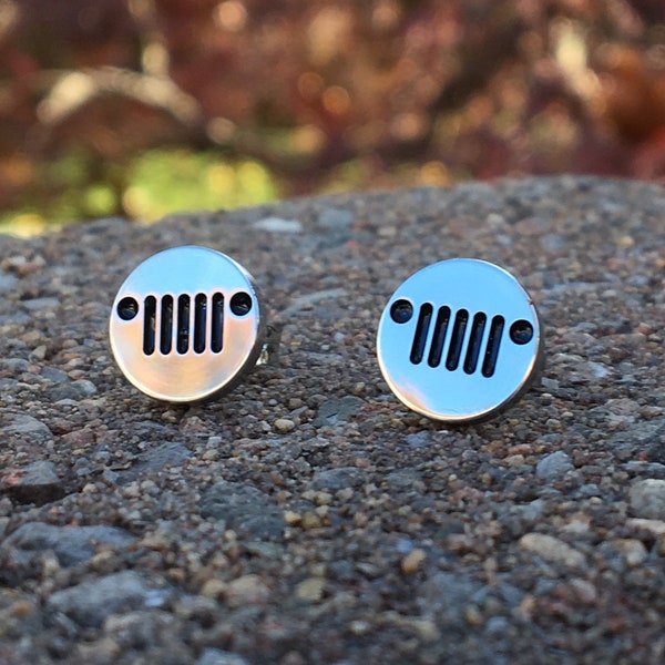 Off-road Stud Earrings (polished finish)