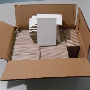Tarjetas de cartón blanco resistente de 3,5 x 2,5 x 1/8 pulgadas para manualidades