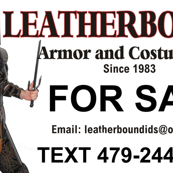 For sale is my whole leather business, Leatherbound. LARP, Cosplay, Armor, Renn Fair and much more.