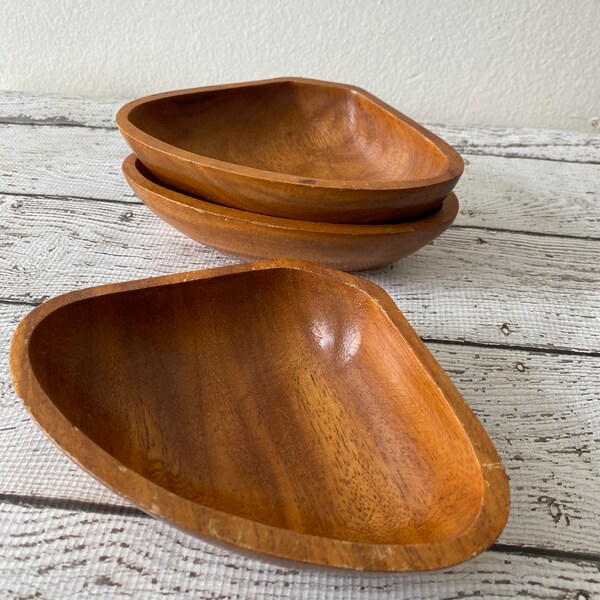 Vintage Wood Bowls Etsy