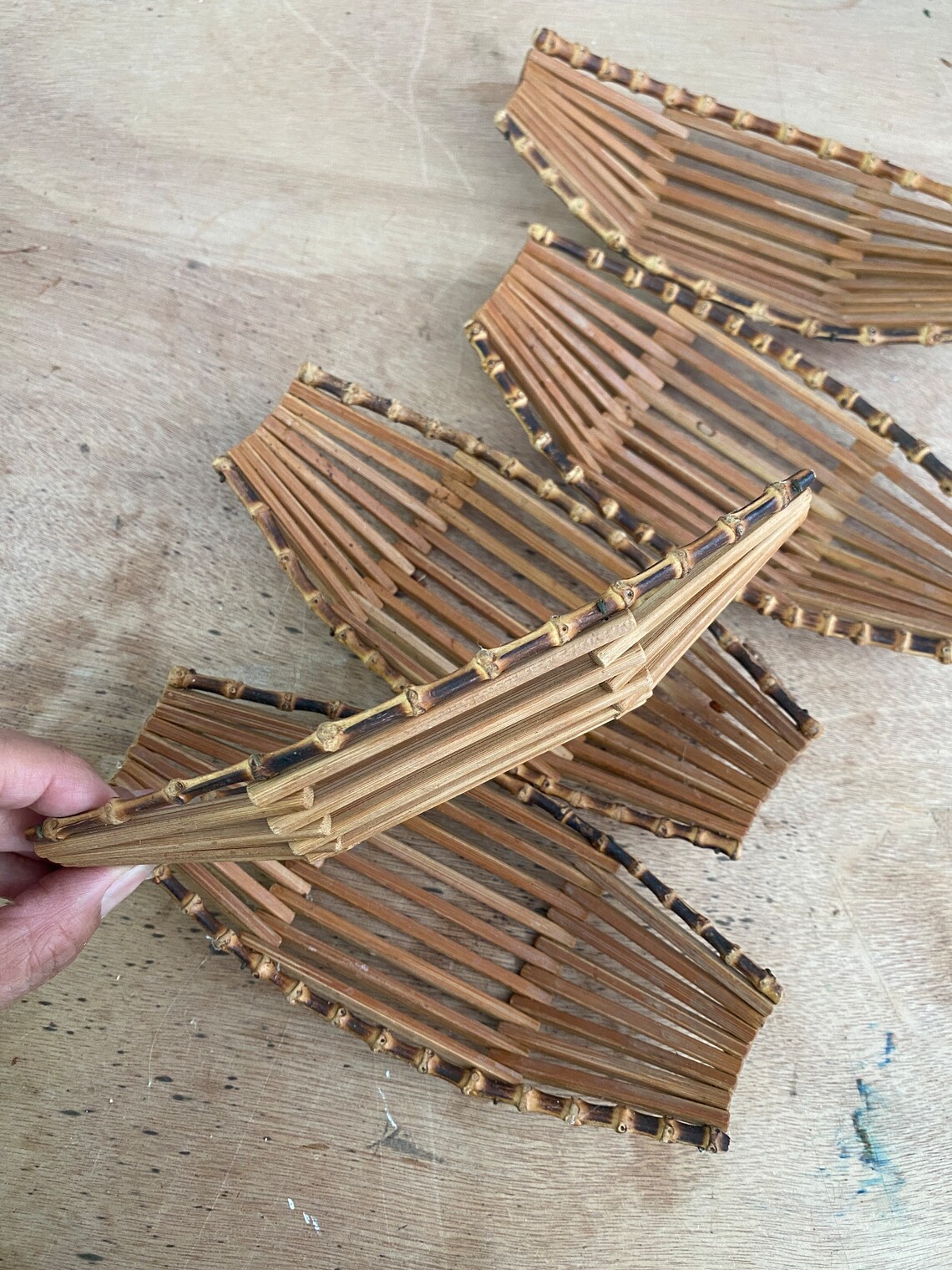 Small Bamboo Towel Holder/tray Oshibori Tray Etsy