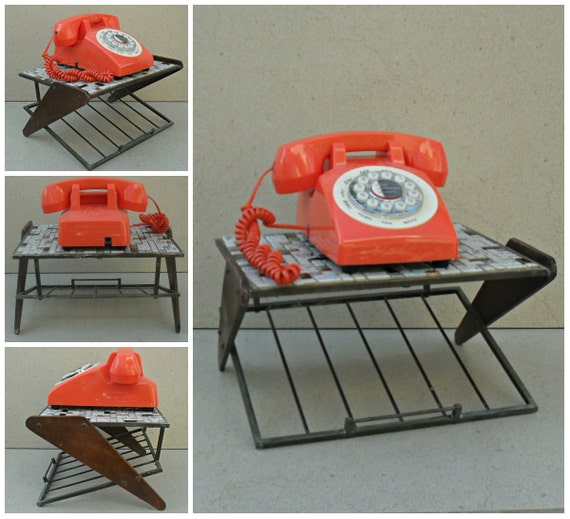 Vintage telephone shelf.Israel 1960s Wall mounted telephone Etsy