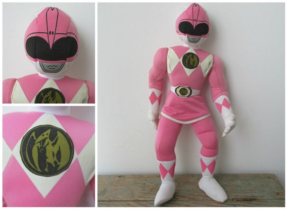 pink power ranger stuffed doll