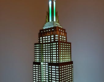 Empire State Building Crystal Figurine by Crystal World - Etsy