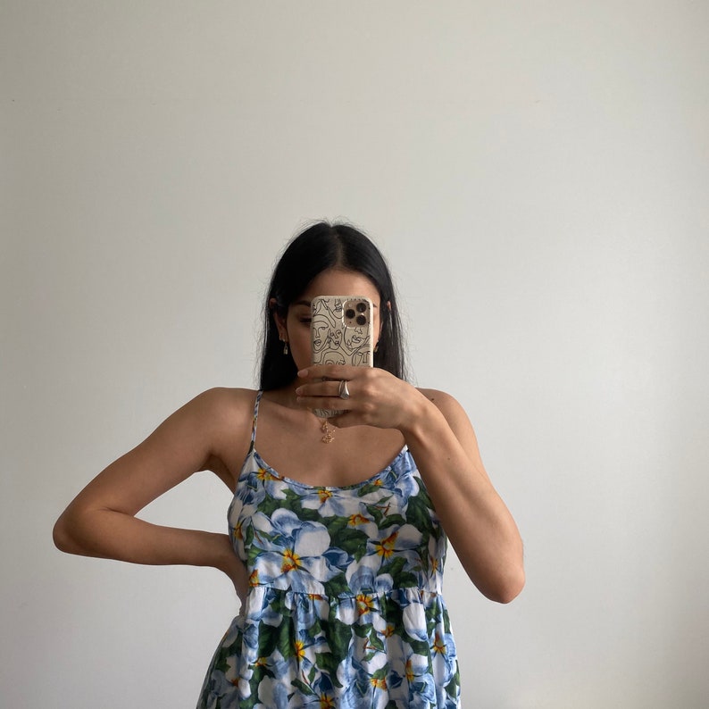 Blue Floral Dress
