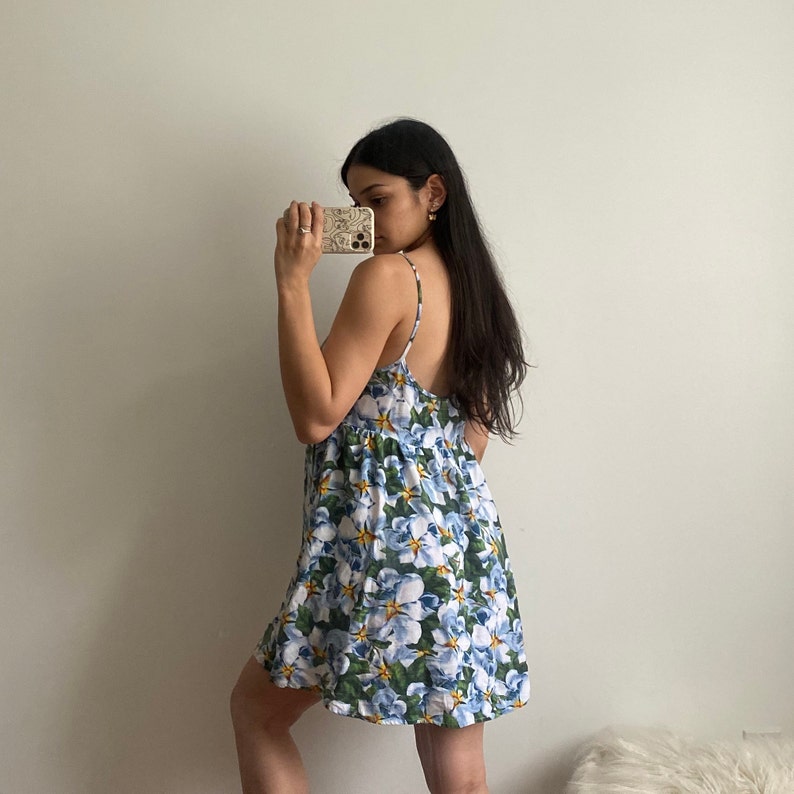 Blue Floral Dress