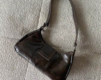 バッグ archive grunge studs shoulder bag brown Y2k grunge bag - Gem