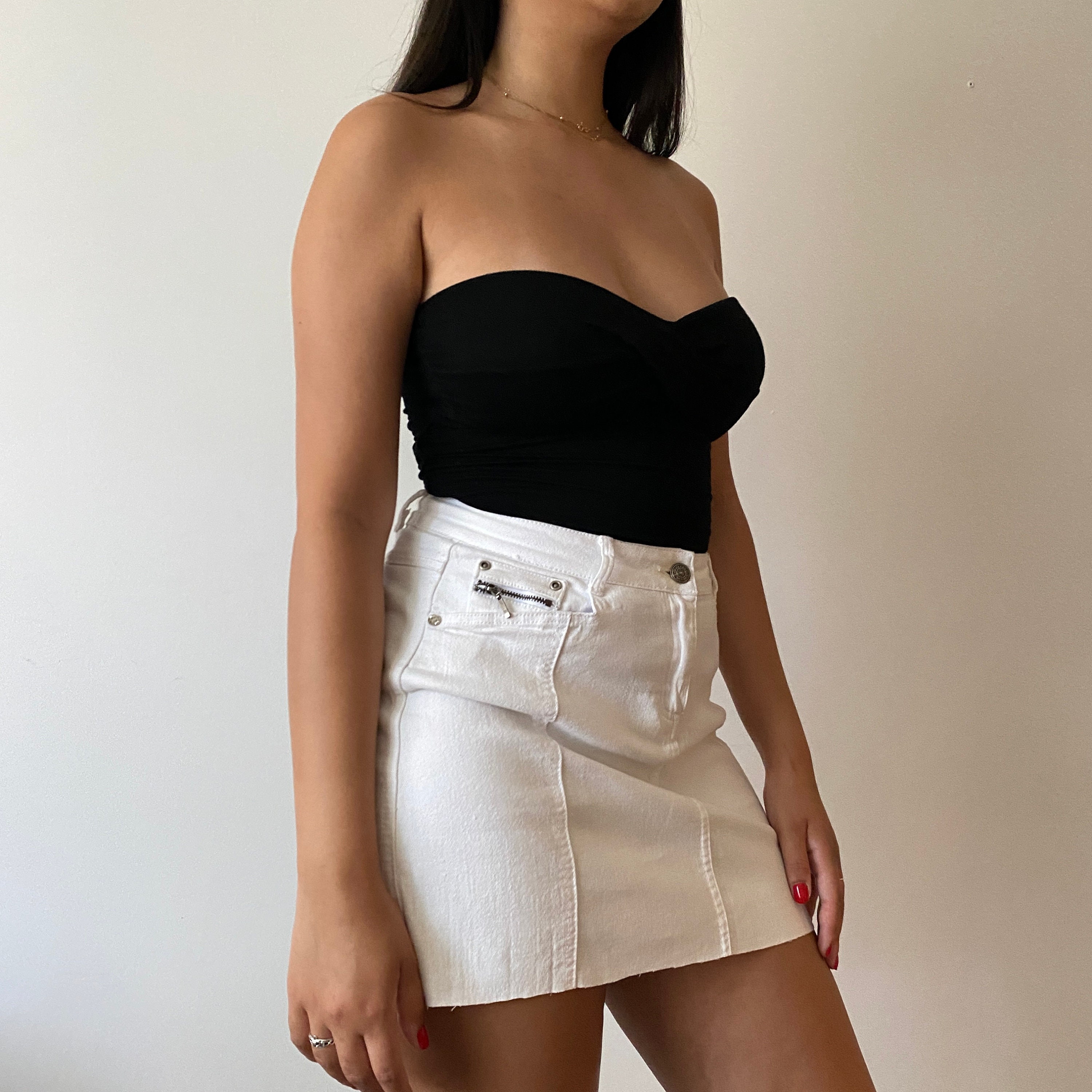 strapless black