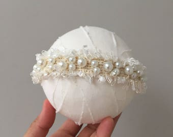 newborn pearl headband
