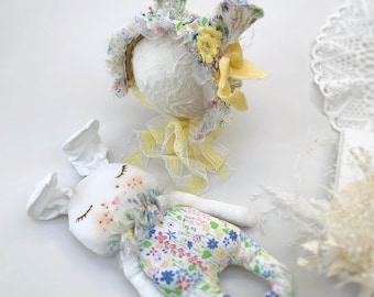 Osterhasen Ohren Stirnband & Spielzeug Set, Neugeborenen Fotografie Requisiten, Baby Ostergeschenk