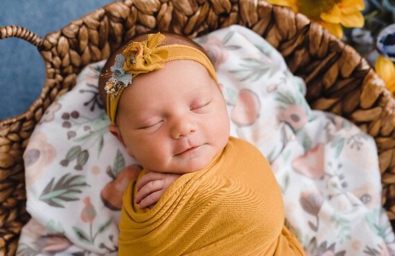 mustard baby wrap