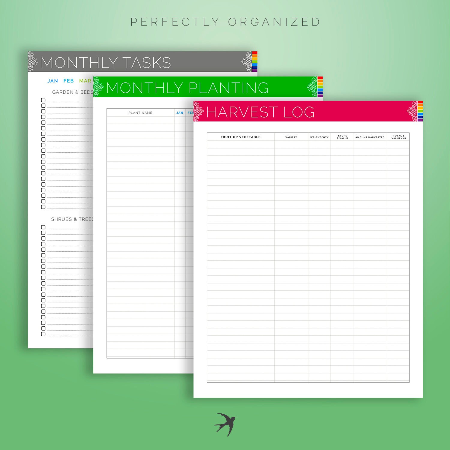 Garden Planner Gardener Journal Tracker Seasonal Homestead | Etsy
