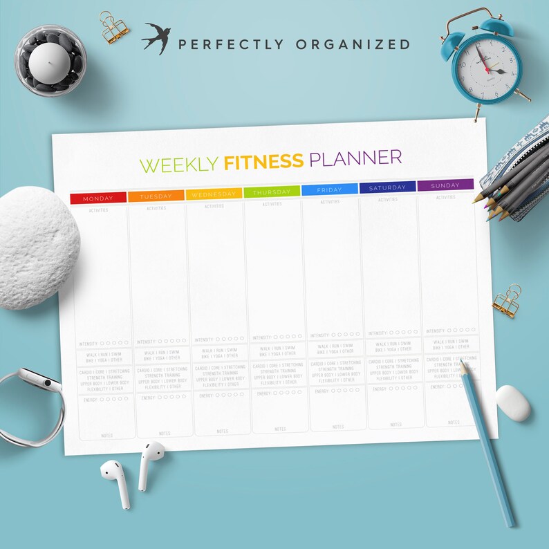 14 pages Health and Fitness Planning KIT Editable Printable | Etsy