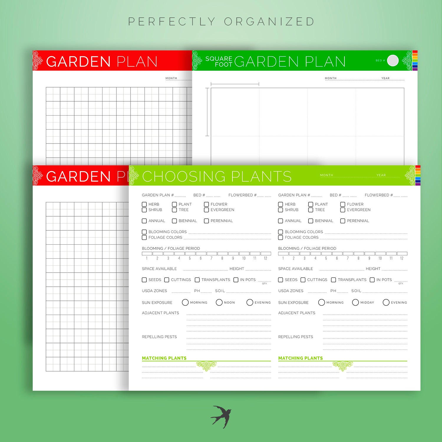 Garden Planner Gardener Journal Tracker Seasonal Homestead Etsy