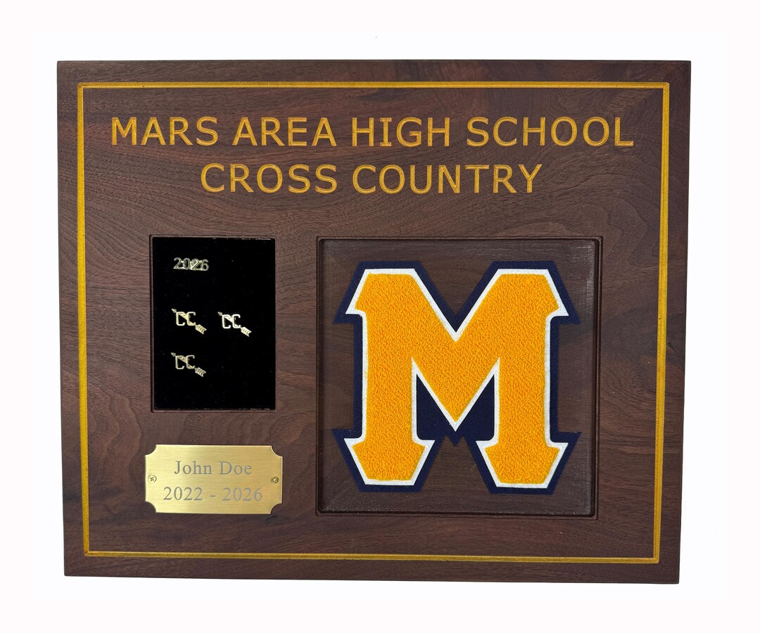 Varsity Store Display Custom Varsity Letter Display Plaque – Personalized Athletic Award ...