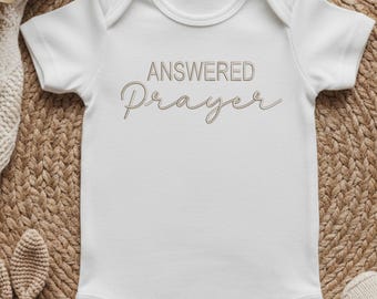 Personalized Embroidered ONESIES Brand Body Suite Birth Announcement