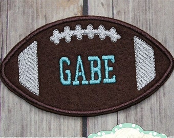 Personalized Football Iron on Patch Football Patch