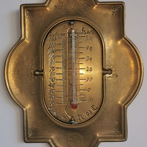 Thermomètre Mural Décoratif en Celsius et Farenheit ou à Poser