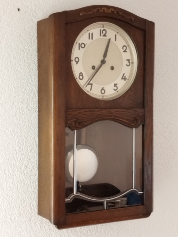 ヴィンテージ RA 振り子チャイム壁掛け時計、42/105 ムーブメント付き