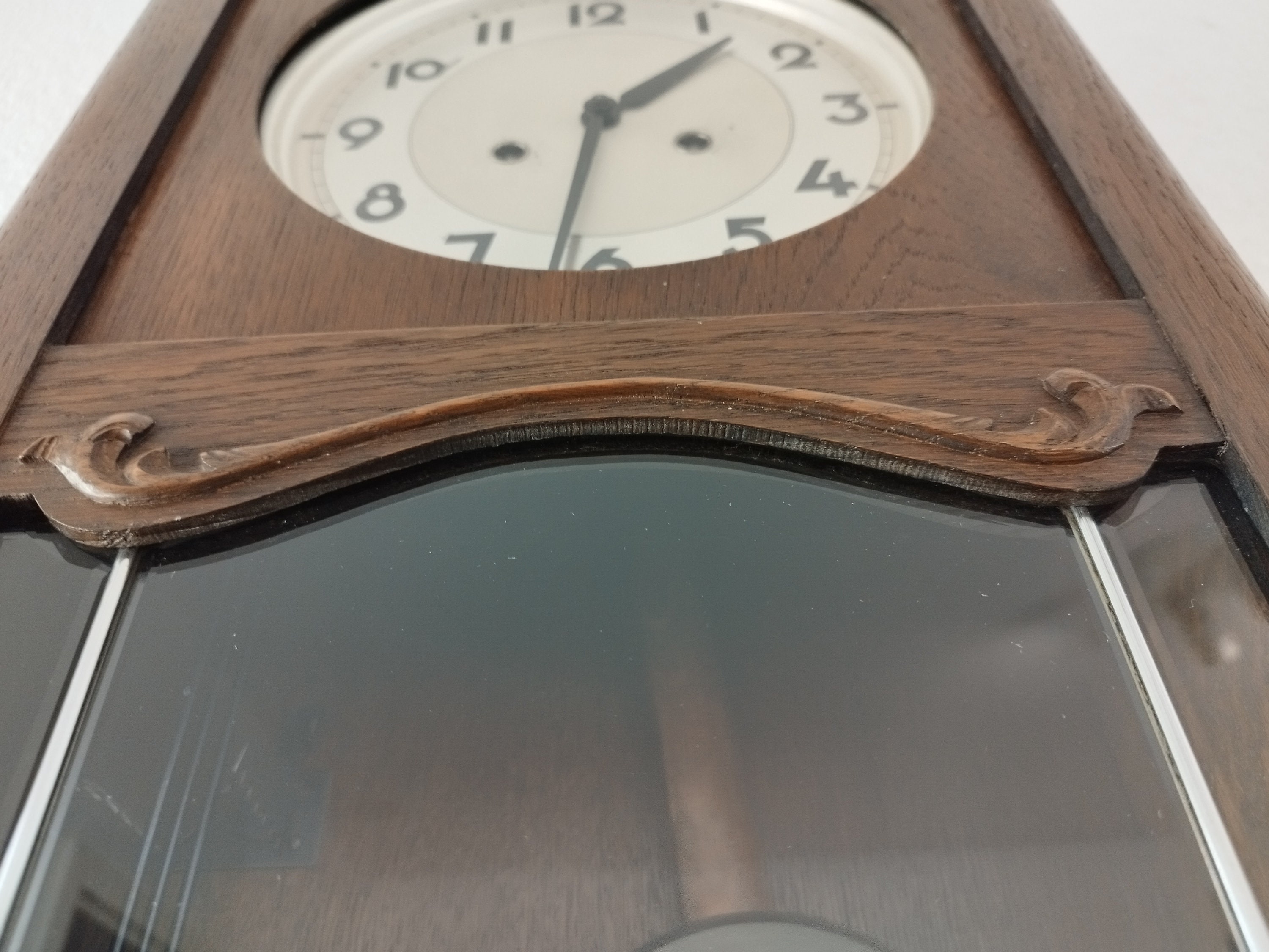 ヴィンテージ RA 振り子チャイム壁掛け時計、42/105 ムーブメント付き