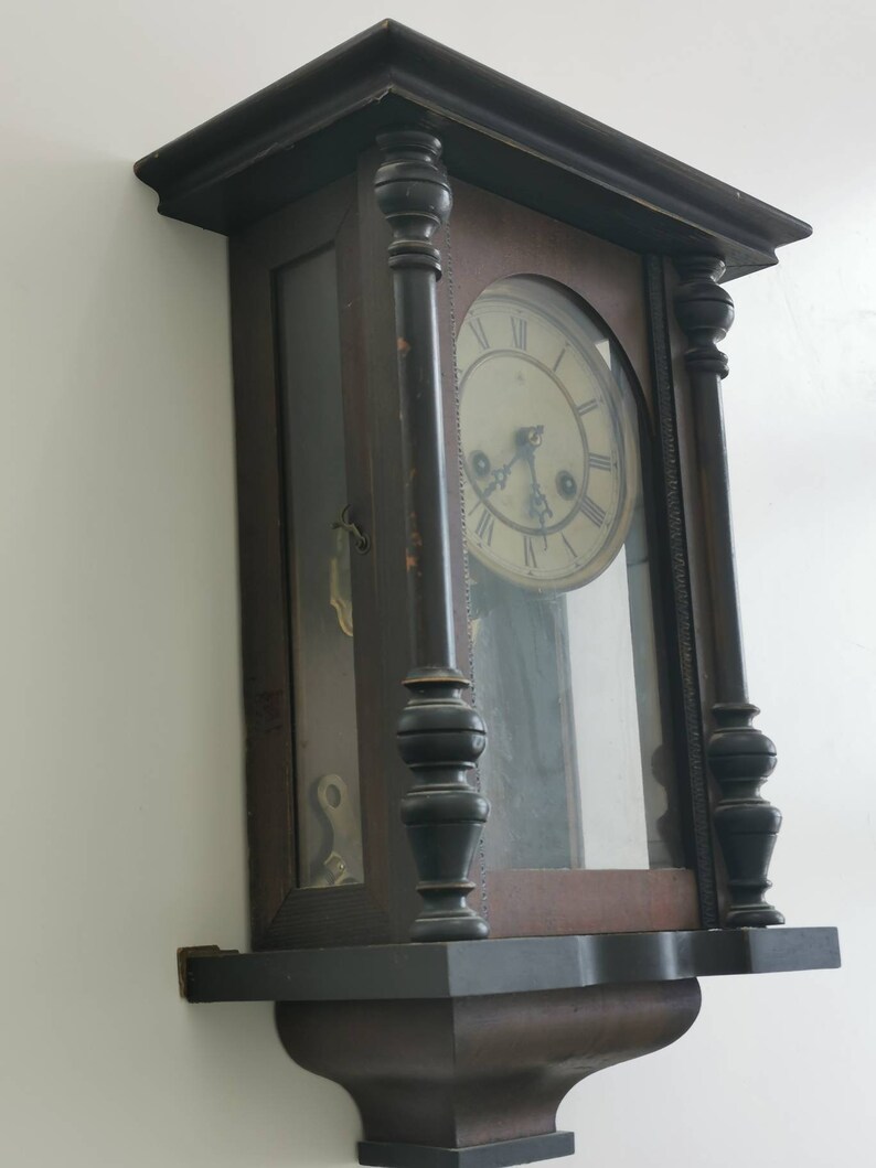Junghans Vintage RA Pendulum Chiming Wall Clock Germany c. Etsy