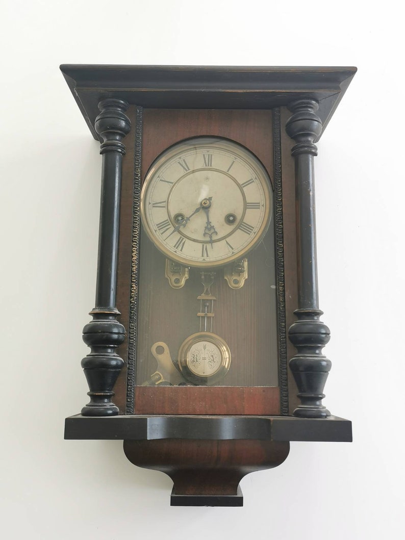 Junghans Vintage RA Pendulum Chiming Wall Clock Germany c. Etsy
