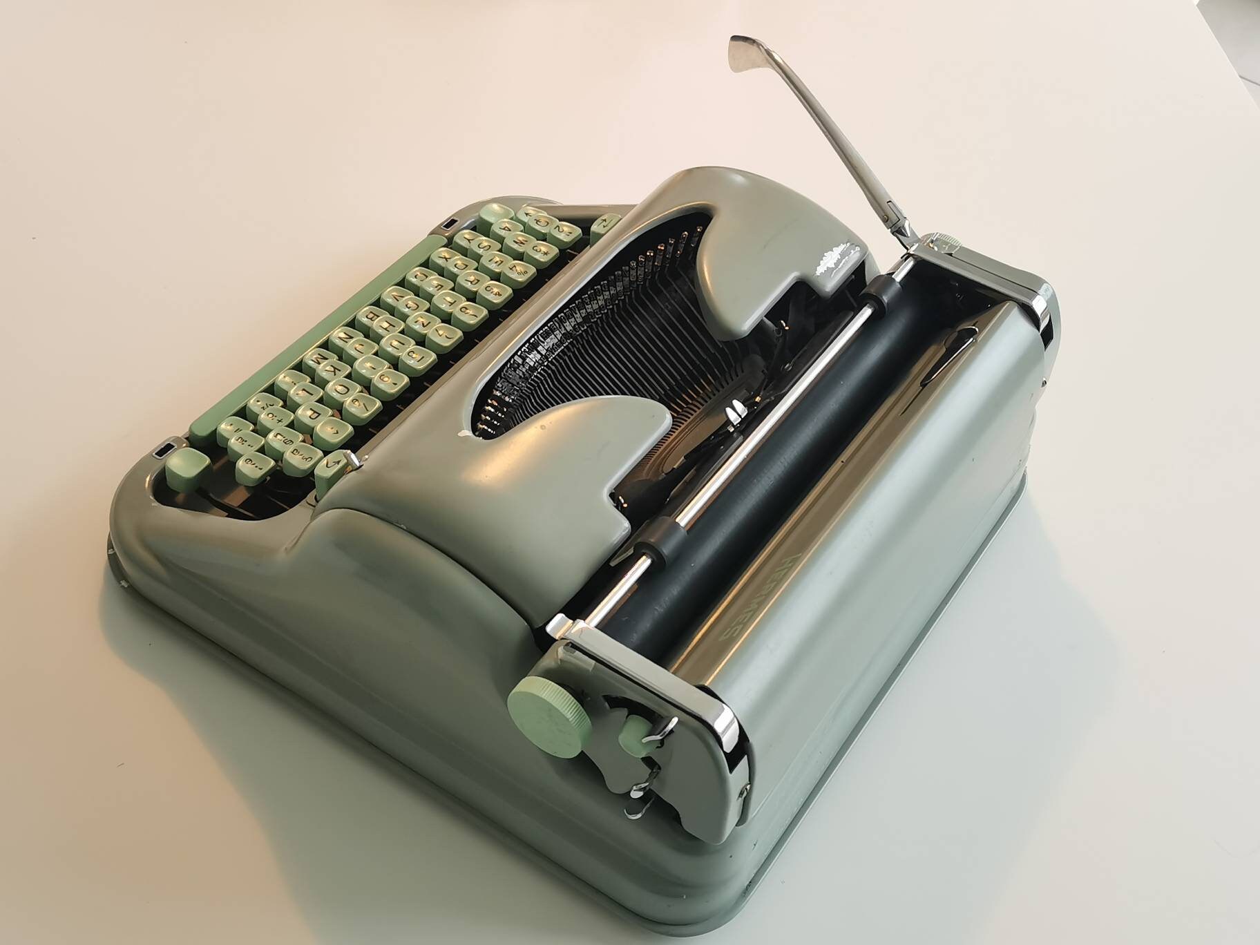 Hermes Media 3 Portable Typewriter in Working Condition With