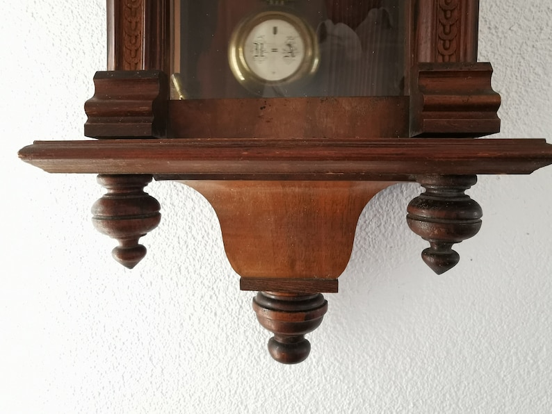 Junghans Vintage RA Pendulum Chiming Wall Clock Germany c. 1910 Etsy