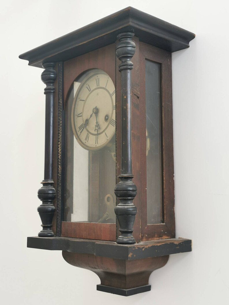 Junghans Vintage RA Pendulum Chiming Wall Clock Germany c. Etsy